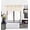 Beige, variant on Gorgeous Home Linen 1-Pc S18 Yellow Luxury Straight Semi-Sheer Faux Silk Window Curtain Valance Rod Pocket on Top 55" wide X 18" long