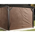 thumbnail image 3 of Sojag Dakota 10 x 12 x 7 ft Dark Brown Curtains for Gazebo, Polyester, 3 of 4