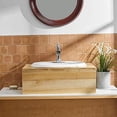 thumbnail image 2 of BWE Black Bathroom Faucet Waterfall Farmhouse Sink Mixer Tap Deck Mounted Single-Handle with Drain Assembly and Supply Hose Lead-Free Lavatory Matte, 2 of 8