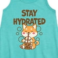 thumbnail image 2 of Instant Message - Stay Hydrated Shiba Inu - Toddler & Youth Girls A-line Dress, 2 of 5