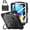 Black, variant on ELEHOLD Rugged Case Built-in Screen Protector for iPad (A16) 11th 2025 / 10th 2022 Pencil Holder Ring Kickstand Cover With Crossbody Strap,Black