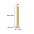 thumbnail image 2 of Unique Bargains M3x25mm Brass Machine Screws, Phillips Pan Head Fastener Bolts 10Pack, 2 of 5