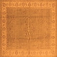 thumbnail image 1 of Ahgly Company Indoor Square Oriental Orange Industrial Area Rugs, 6' Square, 1 of 4