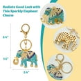 thumbnail image 2 of Wrapables Crystal Bling Keychain, Keyring Purse Handbag Pendant Charm, Blue Opulent Elephant, 2 of 6