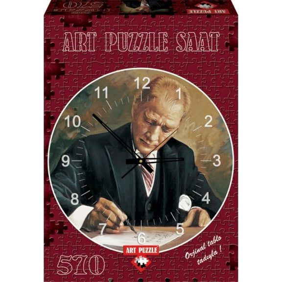 Ataturk Working At Cankaya Mansion 570 Piece Clock Puzzle