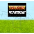 thumbnail image 1 of Car Show This Weekend (18" x 24") Yard Sign, Includes Metal Step Stake, 1 of 6