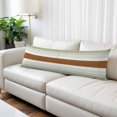 thumbnail image 2 of Sage Green Farmhouse Body Pillow Covers, Green Brown Striped Soft Breathable Throw Pillow Cases with Invisible Zipper, Decorative Pillowcase Pillows Protectors for Sofa Bed Couchair 20"x54", 2 of 9