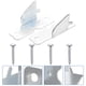 thumbnail image 5 of 2 juegos de soportes para barras de cortina, soportes de herrajes para cortinas, soportes de pared para barras de cortina individuales, 5 of 7