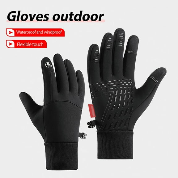 Mens Winter Warm Windproof Waterproof Anti-slip Thermal Touch Screen Ski Gloves