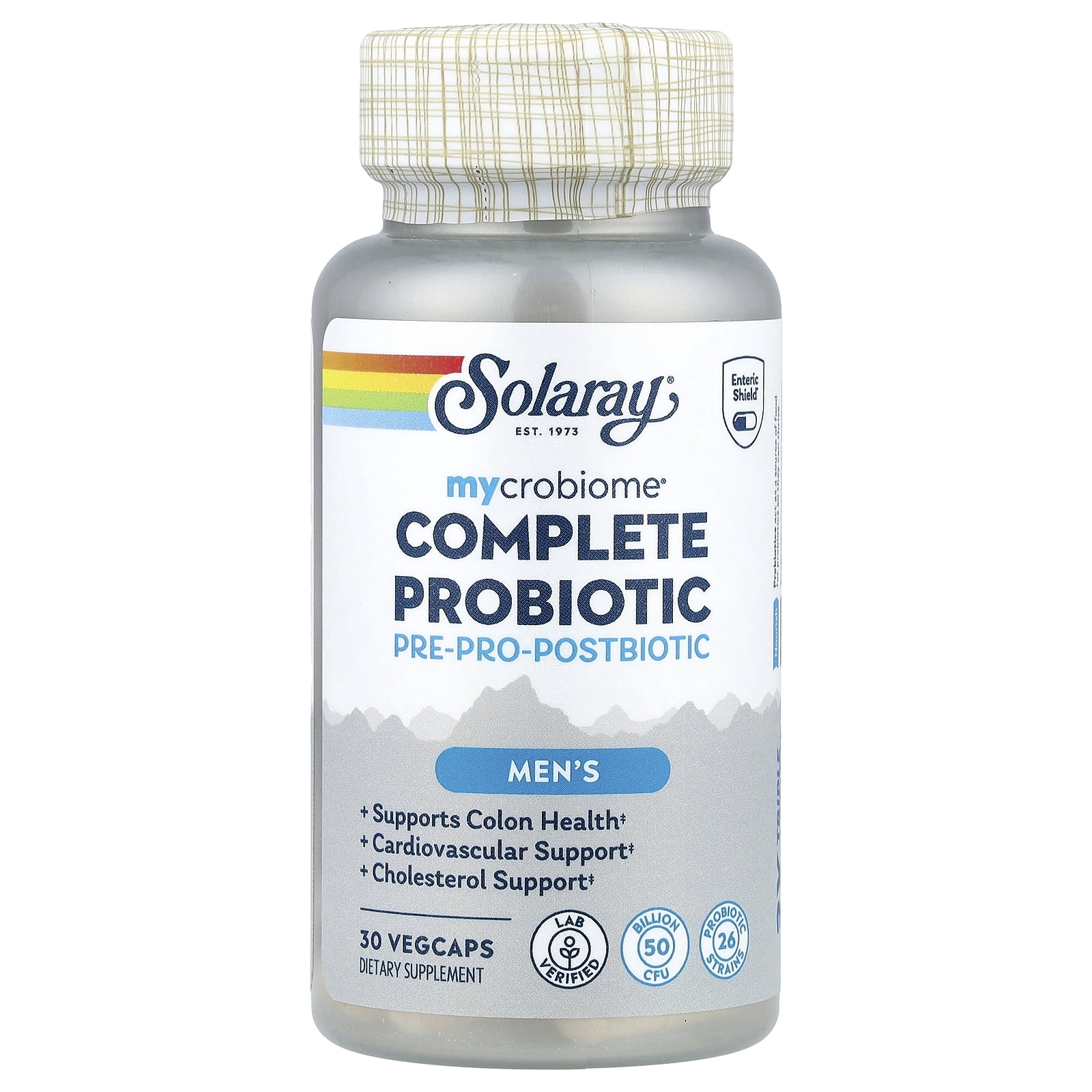 Solaray Mycrobiome®, Complete Probiotic, Men's, 30 VegCaps