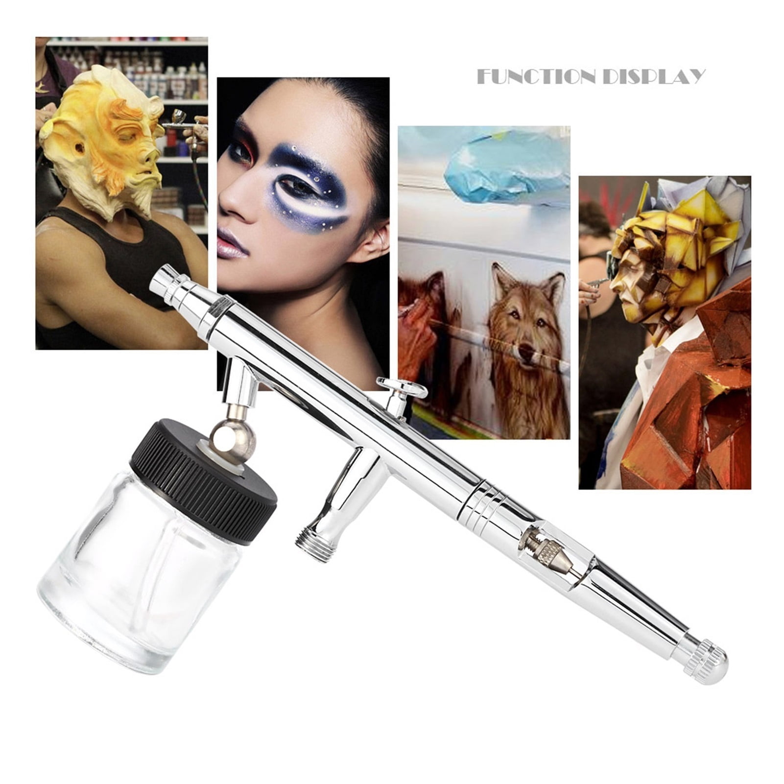 Paint Sprayer 0.5mm 22cc Dual-Action Airbrush Kit Set For Art Craft Painting Auto Paint Hobby Air Brush Nail ,Versatile applications