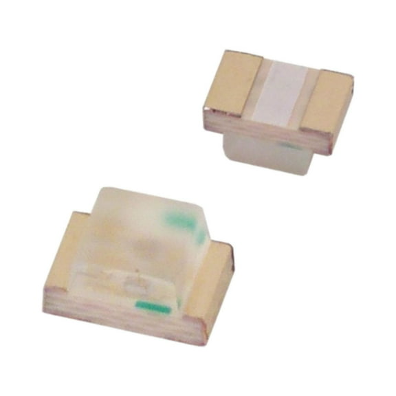 Pack of 10 150060VS75000 Standard LEDs, SMD WL-SMCW SMDMono TpVw Waterclr 0603 BrtGrn, Cut Tape, RoHS