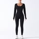 thumbnail image 1 of Traje de yoga de una pieza sin costuras, pantalones de manga larga, traje deportivo de fitness de otoño e invierno, traje de cuerpo de levantamiento de cadera y abdomen con alta elasticidad, 1 of 5