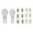 Full Color Gold English, variant on Baby Boy Kid Christening Baptism Communion White Suit Mary Maria Stole Sm-7