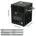 thumbnail image 4 of 2Pcs 700W Cold Spark Firework Machine, DMX Sparkler Fountain Stage Effect Machine w/ Remote Black, 4 of 17
