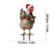 thumbnail image 3 of Insertar pollo navideño en el jardín Decoración navideña para el jardín Insertar pollo navideño en el jardín Decoración acrílica para jardinería, 3 of 4