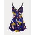 thumbnail image 1 of Top Sin Mangas de Talla Grande con Estampado de Galaxia Rosegal Camisetas sin mangas de talla grande, 1 of 5