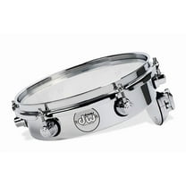 DW Design Series Piccolo Tom, 2.5x10, Chrome Over Steel w/Chrome Hardware