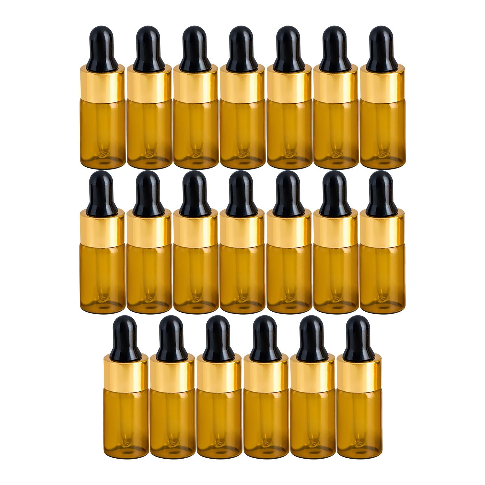 20Pcs Dropper Bottles with Glass Eye Dropper Vial Empty Mini Leakproof