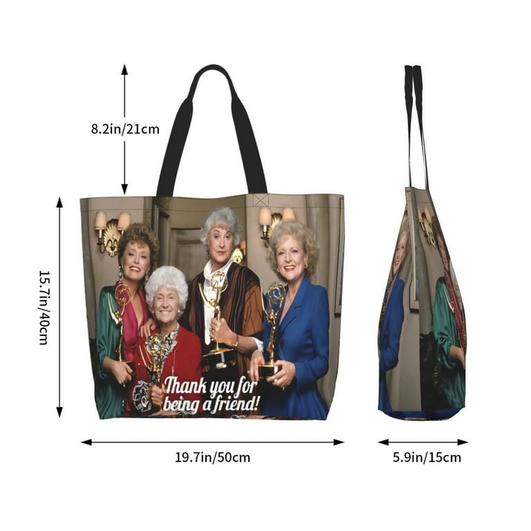 Golden Girls Cute Extra Large Canvas Tote Bag for Gym Beach