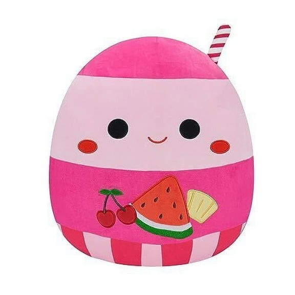 Squishmallows Jans Fruit Punch Stuffed Animals and Plush Toys, Pink