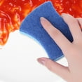 thumbnail image 4 of REGALWOVEN Kitchen Non-Scratch Sponges, Dual Side Sponges for Washing Dishes, Pots and Pans, Cleaning Sponges for Kitchen, Household, Bathroom Blue 6 Pcs, 4 of 6