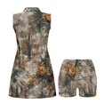 thumbnail image 4 of Yuyamidu Camo Hunting Print Womens Tennis Golf Dresses V Neck Golf Clothes for Women Size XS Sleeveless Sports Activewear Dres Build in Shorts with Pockets Tennis Dress for Women, 4 of 7