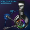 thumbnail image 3 of Cshidworld Gaming Headset with Microphone, Noise Cancelling Gaming Headphones Compatible with PS4 PS5 Xbox One PC Laptop, Over-Ear Headset with LED RGB Light, 7.1 Stereo Surround Sound, 3 of 7