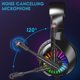 thumbnail image 3 of Cshidworld Audífonos para Juegos con Micrófono, Audífonos para Juegos sobre la Oreja para PC, Xbox One, Audífonos con Cancelación de Ruido y Sonido Envolvente Estéreo 7.1, Almohadillas de Memoria Sua, 3 of 7