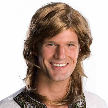 70s Guy Brown Wig Adult Halloween Costume