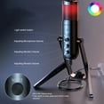 thumbnail image 3 of Micro à Condensateur pour Ordinateur, Réglage du Volume, Prise Cardioïde, Réduction du Bruit, Microphone USB, Fonction Sourdine pour Diffusion en Direct, 3 of 7