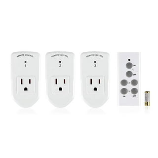 BLACK+DECKER Wireless Remote Control Outlets Black/Mat Remote Control Outlet  in the Lamp & Light Controls department at