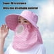 thumbnail image 5 of Sombrero de poliéster transpirable para exteriores, de ala ancha, para mujer, con protección solar, para ciclismo, cuello y trabajo, 5 of 6