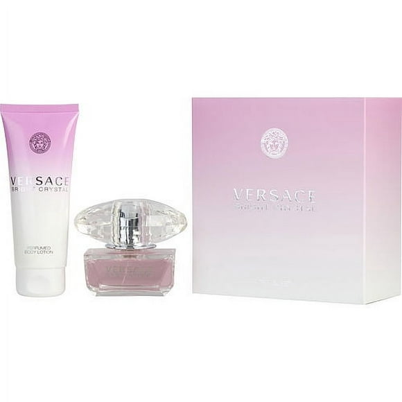 VERSACE BRIGHT CRYSTAL by Gianni Versace, EDT SPRAY 1.7 OZ & BODY LOTION 3.4 OZ (TRAVEL OFFER)