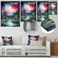 thumbnail image 4 of Designart "Dancing Lights of the Aurora Borealis IV" Floral Metal Wall Decor, 4 of 5