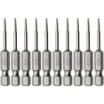 thumbnail image 1 of HUGFEGWE Torx Screwdriver Bits, T5 Magnetic Torx Head Screw Driver Bit, with 1/4 Inch Hex Shank, 50mm Length S2 Steel Screw Driver Kit Tools, for Repair Work, 10 Pcs CJB91-22859, 1 of 8