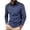 Navy, variant on Zylanna Men's Long Sleeve Polo Shirts, Turndown Collar Spring Fall Gradient Color Slim Fit Casual Pullover Tops for Man Black