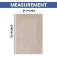 thumbnail image 2 of Linteum Textile (2-Pack, 21x30 in., Beige) 100% Cotton Bath Mats [Not a Bathroom Rug], 2 of 7