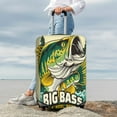 thumbnail image 7 of Honeii Bass Fish and Water Elastic Luggage Cover, featuring double-sided printing, is the ideal companion for travel, business trips, and daily use(not included suitcase )-X-Large, 7 of 7