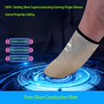 thumbnail image 4 of Finger Sleeves Bluradio de fibra plateada ultrafina, paquete de 6 unidades, 4 of 6