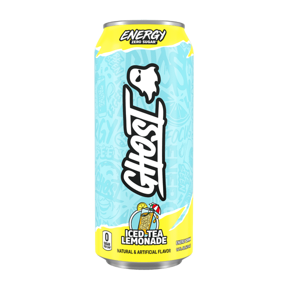 GHOST® ENERGY Zero Sugars Energy Drink, Iced Tea Lemonade, 200mg Natural Caffeine, 16 fl oz Can