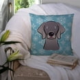 thumbnail image 3 of Carolines Treasures BB1665PW1414 Snowflake Weimaraner Fabric Decorative Pillow, 3 of 4