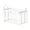 WhiteA, variant on Medium Clear Plastic Storage Bags with Zipper and Handle for Clothes Moving Dorm Room Organization Wardrobe Storage Containers(1PC)