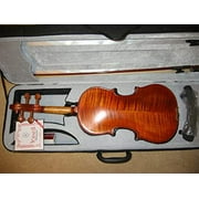 Vio-music Full-size 4/4 Vintage Style Violin (Bow, Case, Rosin and Shoulder Rest Included, One Free Set Pirastro Tonica Strings)