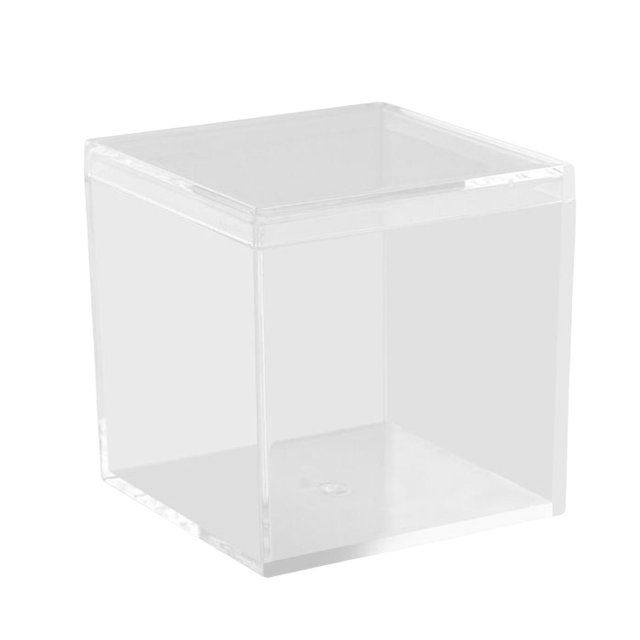 Cajas de s de plástico, contenedores de almacenamiento de joyas, caja de dulces de cuadrado pequeña , medio multi2 Gloria Cajas de regalos transparentes