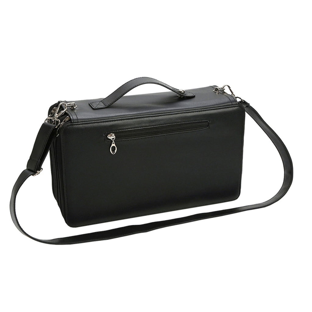 120 Slot Markers Organizers Carrying Bag with Shoulder Strap Multifunctional High Capacity Multilayer Marker Holder Case