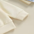 thumbnail image 4 of Baby Girl 2Pcs Fall Outfits Fuzzy Letter Long Sleeve Sweatshirt Pants Set Toddler Clothes, 4 of 7