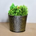 thumbnail image 2 of Handmade 100% Iron Round Modern Dusty Light Gold Coated Color 4.5 x 6.7 Inches Planters Pot 1013, 2 of 5