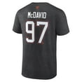 thumbnail image 3 of Men's Fanatics Connor McDavid Charcoal Edmonton Oilers Authentic Stack Name & Number T-Shirt, 3 of 3