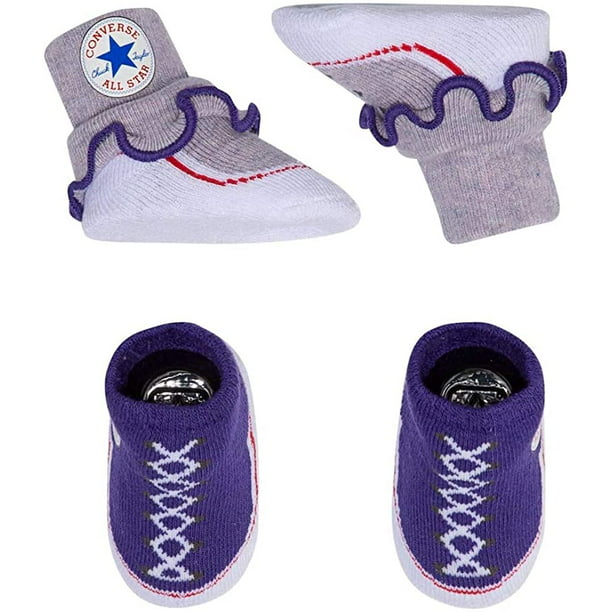 Converse Baby Booties Set for Infant Boys Girls 0-6 Months - Walmart.com